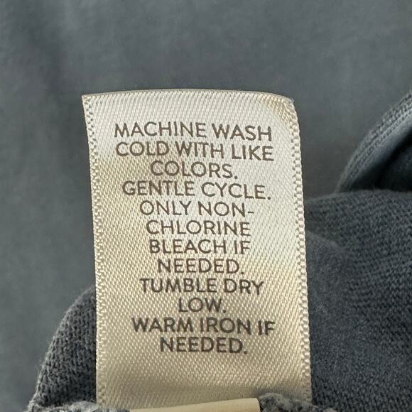 J Jill Purejill Top Womens Extra Large Blue Organically Grown Cotton Lagenlook - Picture 7 of 12